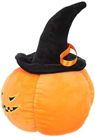 GARVALON Halloween Spielzeug Kürbiskissen Kürbisspielzeug Plüschtier Stofftier Kürbisformkissen Halloween Kürbispuppe Kürbis Wurfkissen Halloween Wohnkultur Geschmeidiges