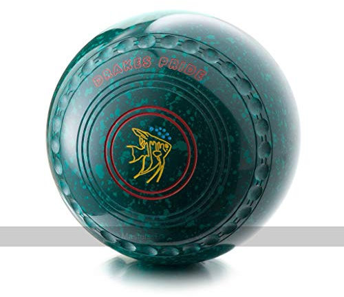 Drakes Pride Professional bowls - Green/Green, Gripped, Size 2, Heavy