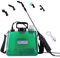 Spruzzatore a pressione, batteria da 8 l, per giardino, 7,4 V, indicatore LED, spruzzatore elettrico per piante con 4 ugelli regolabili, 3 velocità di spruzzo e asta telescopica, siringa da giardino