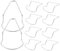 LOORGVEL 10 Pièces Protecteur de Lame pour Coupe Bordures Accessoire de Remplacement pour Lame de Tondeuse Protection Fiable Installation Facile pour Outils de Jardin