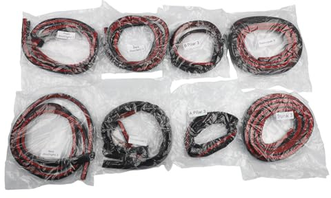 RichVibe Sealing Strip for Tesla Model 3, Weatherproof for Door Seal Strip with Sound for Insulation, 8-Pack, Fits 2022-2025