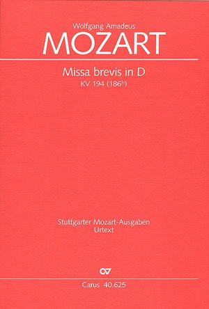 Mozart: Missa brevis in D (KV 194). Partitur