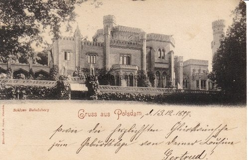 Gruss aus Potsdam. Schloss Babelsberg