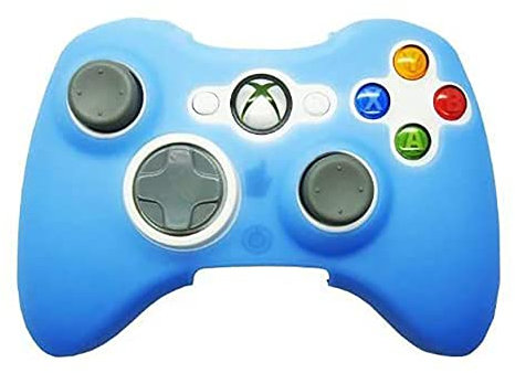 OSTENT Morbido Silicone Protettore Custodia Cover compatibile per Microsoft Xbox 360 Controller gioco Colore Blu