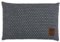 KNIT FACTORY - Juul Kissen - Zierkissen mit Füllung und Bezug - Rechteckige Dekokissen - Sofakissen aus 30% Wolle und 70% Polyacryl - Anthrazit/Grau - 60x40 cm