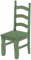 Holzstuhl Mexiko Bambus mintgruen - Esszimmerstuhl Klassik Pinie Massivholz Echtholz - Variante & Farbe wählbar - Stuhl Holz Wohnzimmerstuhl Lehnenstuhl Lehne Küchenstuhl Brasilmöbel