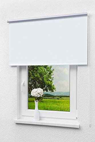 LYSEL Outlet - Verdunkelungsrollo Thermo Weiß, (B x H) 122.50cm x 175cm in weiß/weiß