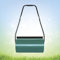 LZQ Rullo da Giardino 57cm Ø32 Prato Costruzione in Acciaio Barra del timone può Essere Riempita con Sabbia o Acqua capacità di riempimento 46L Apertura Laterale raschiatore antisporco Prato verde…