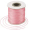 Craftdady Gewachste Schnur aus Kunstleder, geflochten, gewachst, für Schmuckherstellung, Makramee-Perlen, 180 m, 0,5 mm, Rosa