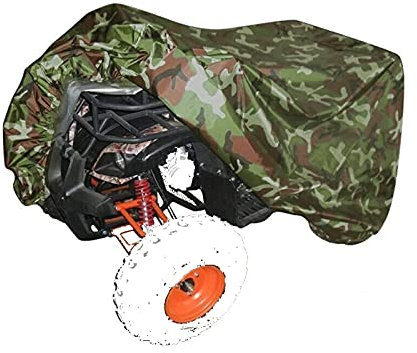 Housse De Protection pour Quad ATV, Bâche De Moto VTT avec Fond élastique, Imperméable, Camouflage Oxford 210D (210 * 120 * 115cm)