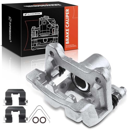 A-Premium Disc Brake Caliper Assembly with Bracket Compatible with Select Hyundai & Kia Models - Tucson 2016-2021, Sportage 2017-2020, 1.6L 2.0L 2.4L - Rear Right Passenger Side