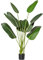 HOMCOM Planta Artificial Bananera de 160 cm con Maceta y 10 Hojas Realistas Planta Tropical Sintética para Decoración en Interior y Exterior Oficina Hogar Verde