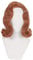 ydound Anime Coser The Queens Gambit Beth Harmon Cosplay Perücken Retro Orange Brown Wavy Perücke Synthetische Haar Hitzebeständige Halloween-Party