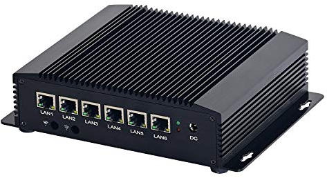 HUNSN Firewall Micro Appliance, Pfsense, OPNsense, VPN, Router PC, Core I5 8260U / 8265U, RM02, 6 x 2.5GbE LAN, AES-NI, HDMI, SIM Slot, DDR4 16G RAM, 64G SSD