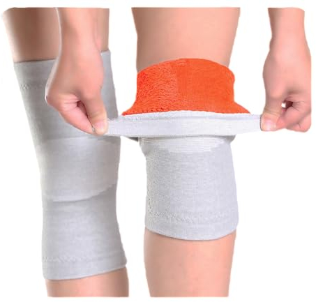 1 Paare Winter Warme Kniewärmer mit Warmem Futter Therapie Knieschoner Arthritis Kaltes Knie Schmerzlinderung Kniebandage Thermische Knieschützer Warme Kaltes Knie Kniemanschette für Damen Herren
