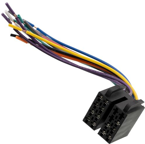 AERZETIX - C11030-13-poliger 5+8 ISO-Kombistecker für Autoradio - länge 165 mm - autoadapter kabelbuchse kabelbaum