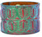 Anuschka Lederarmband für Frauen, Handbemalt, Größenverstellbar - Embossed Daydream