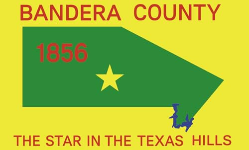 magFlags Flagge: Large Bandera County, Texas | 90x150cm