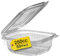 Ask Packaging 50 x Clear Plastic Hinged Take Out Containers Clamshell Food Cake Containers with Lids (4.3 x 4.9 x 1.8 inch) - Reusable - Best for Cakes, Cookies, Salads, Pasta, Sandwiches (250cc)