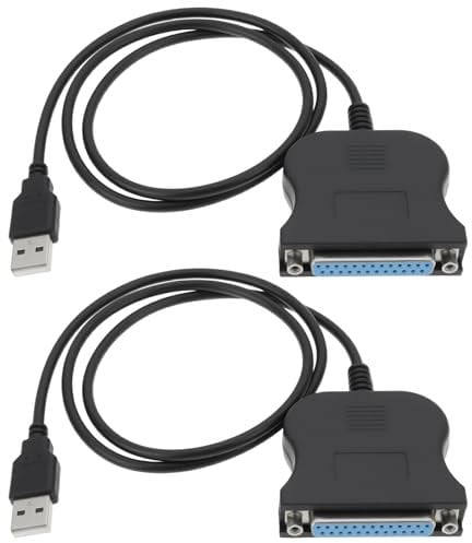 OTOTEC Cavo Adattatore Per Stampante Parallela DB25 A 25 Pin USB Da 80 Cm Per Computer Con Stampante Nero.