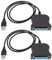 OTOTEC 2Pcs USB Zu 25PIN DB25 Parallel Drucker Kabel Adapter 80cm für Drucker Computer Schwarz