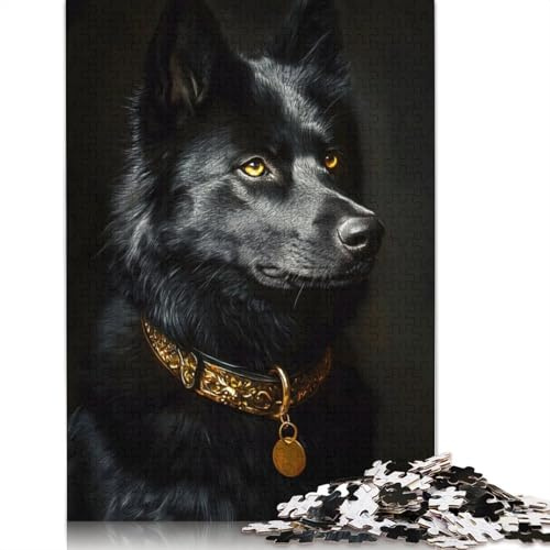 Gordon Setter Pint of Beer Puzzle Jigsaws 500 Pieces for Adults Puzzles for Teenagers Gifts Sustainable Puzzle for Adults 500pcs (52x38cm)