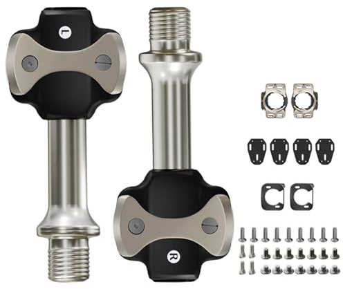 Kfwfuaee Road Bike Pedals with Sealed Bearings Lightweight Car Bicycle Pedal Aluminium Alloys Click Pedals Bicycle Part Lightweight Car Bicycle Pedal