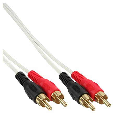 InLine 10m 2x RCA M/M cable de audio 2 x RCA Negro, Rojo, Blanco - Cables de audio (2 x RCA, 10 m, Negro, Rojo, Blanco)