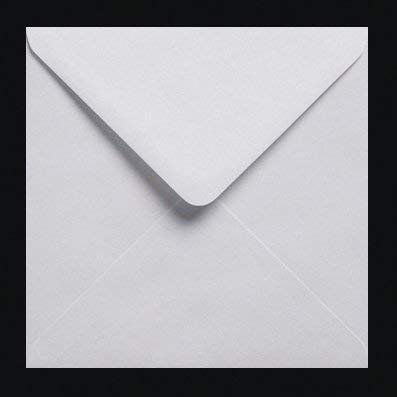 Briefumschläge, gummiert, quadratisch, 155 x 155 mm, Weiß, 100 Stück