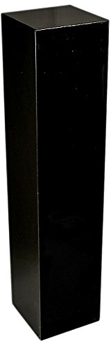 Säule aus seltenem schwarzen Granit, massiv, als Sockel für Skulptur, Büste, als Galeriesockel, Blumensäule, Schmucksäule, Schlicht Optik, ideal für Wohnraum, Garten, H/B/L: 100x22x22 cm,150KG