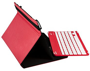 Funda Gripcase Universal + Teclado inalámbrico (9'' - 11'') - Rojo