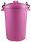 80L/85L - Pink - Litre Plastic Colour Bin Garden Rubbish Waste Dustbin