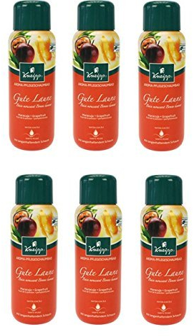 Kneipp Aroma-Pflegeschaumbad Gute Laune Maracuja-Grapefruit, 6er Pack (6 x 400 ml)