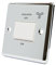 AET CPCFANWH Polished Chrome Classical White Insert Plastic Rocker Switch-10 Amp 3-Pole Fan Isolator Switch