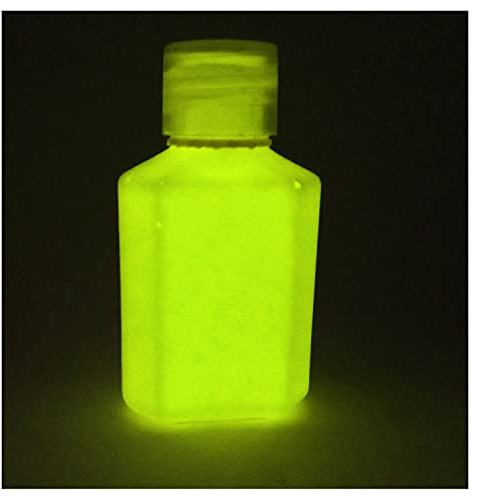 Peinture acrylique phosphorescente 30 ml – Choisissez une couleur., jaune, 30ml (1 fl oz)