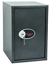 Phoenix Safe Company – SS0805K Vela Home & Office Security Safe | Key Locking | Twin Locking Bolts | Metallic Graphite Finish | 88 Litre Capacity | 23kg