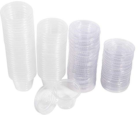 Yosoo - Tazze da degustazione usa e getta, in plastica, colore: Trasparente (Confezione da 50), 1oz