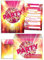 JuNa-Experten 10 Einladungskarten zum Geburtstag incl. 10 Umschläge/Einladungen/Kindergeburtstag/Disco-Geburtstag/Pink/Disco-Party/Umschlag/Einladungen zum Geburtstag