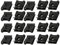 sourcing map 20pcs Clips Écrou U pour Carénage Carrosserie Panneau Voiture Moto Fixation Ressort En Acier Attache Rapide Noir pour M5 / ST4.8 Boulon À Vis