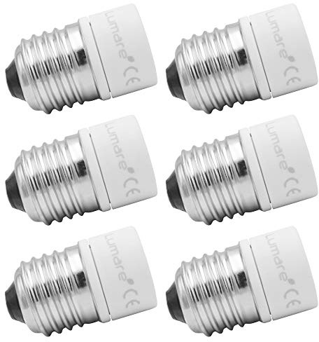 Lumare E27 auf GU10 Adapter | Lampensockel Konverter | Ultra Schlank & Hitzebeständig | CE-geprüft | 6er Set