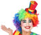 ATOSA 58307 Mini-Hut Clown gestreift, bunt, Única