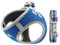 Hundegeschirr Set mit Leine für kleine Hunde - Brustgeschirr ausbruchsicheres Katzengeschirr Welpengeschirr Step-In Geschirr für kleine Hunde, Welpen, Katzen XS Blau