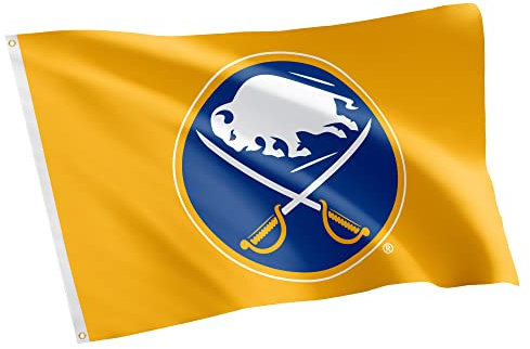Buffalo Sabres Team NHL National Hockey League 100% Polyester Indoor Outdoor 91 x 152 cm (Design #2)