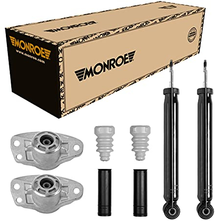 Monroe Stoßdämpfer Hinten passend für + Domlager Staubschutz passend für VW Golf 5 1K1 Golf Plus