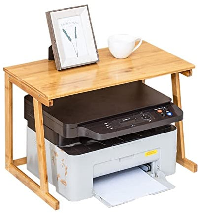 WRLRUILIAN Druckerständer für Home Office Druckerhalterung Doppelschicht-Rack-Tischgestelle Home Desktop-Drucker for Faxgerät-Scanner-Dateiorganisation Speicherregal Bürodruckständer (Color : B)
