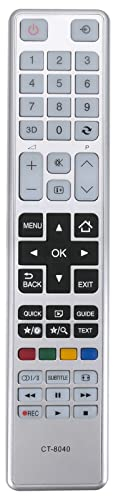 CT-8040 Ersatz Fernbedienung Fit für Toshiba LCD Fernseher 40T5435DG 40L5441DG 48T5435DG 48T5435DG 50L4353DG 48T5445DG