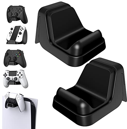 playvital Support pour ps5 Manette/Console/Casque Mural,Socle Base Accessoire pour Xbox Series/One X S Controller Stand Holder pour Nintendo Switch Pro,2 PCS-Noir