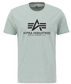 ALPHA INDUSTRIES Herren Basic T-Shirt Hemd, 680-dusty Green,