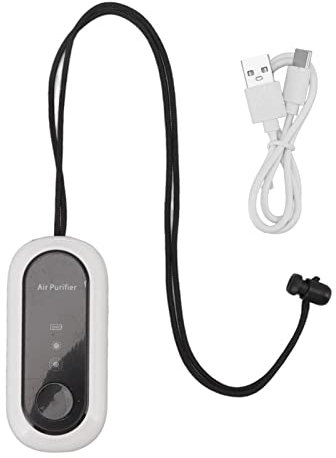 Purificador de Collar Ionizador de Purificador de Aire Personal Recargable Portátil para Automóviles, Aviones, Oficinas, Dormitorios y Viajes