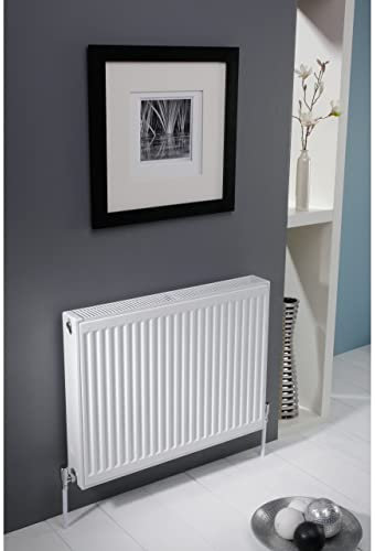 Kartell K-RAD Kompact Type 22 White 400mm x 600mm Double Panel with Double Convector Horizontal Radiator - D406K